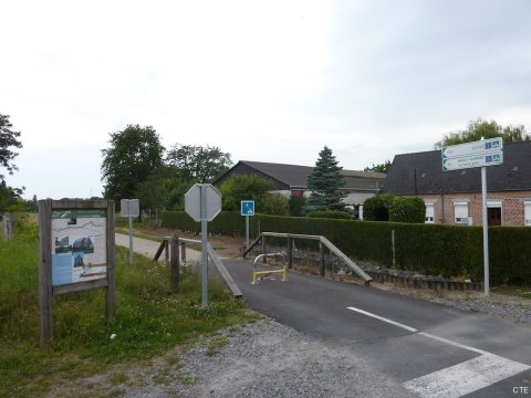 Signalétique axe vert de la Thiérache