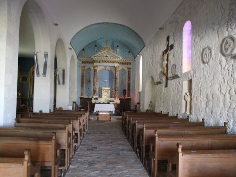 Intérieur de l'église de Cercoux