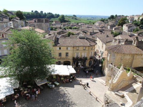 Vue sur Saint-Emilion