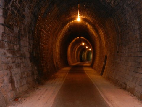 Tunnel de la voie verte Roger lapédie à Espiet